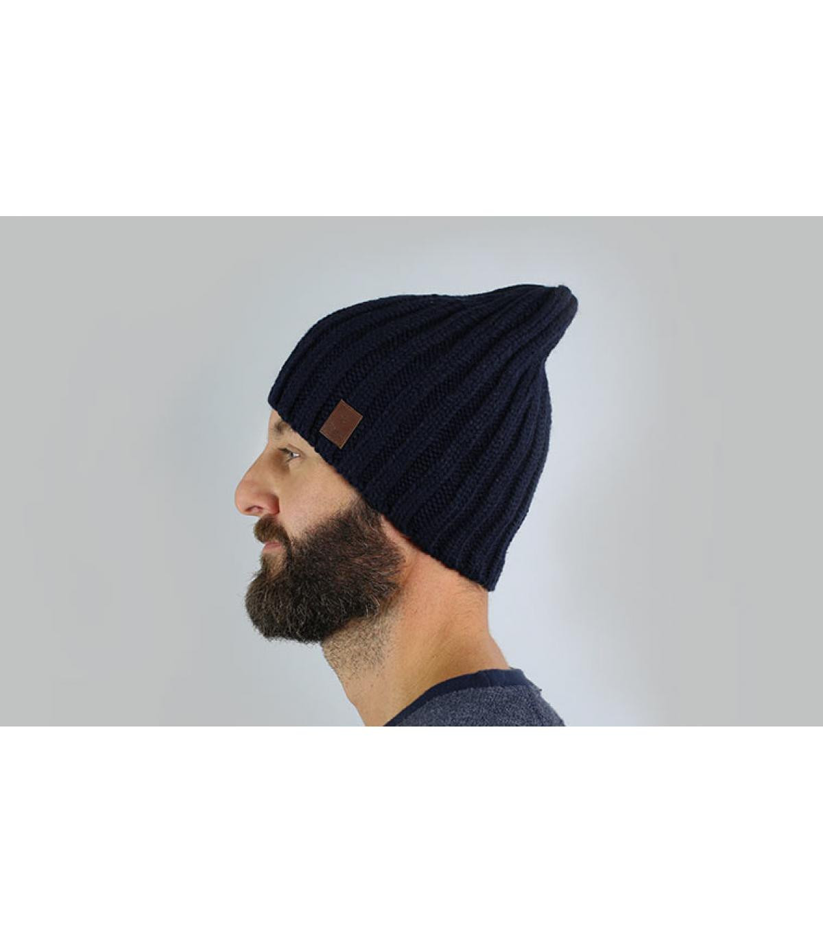 Beanie Herren blau Milford beanie navy Beanie Herren blau Milford beanie navy